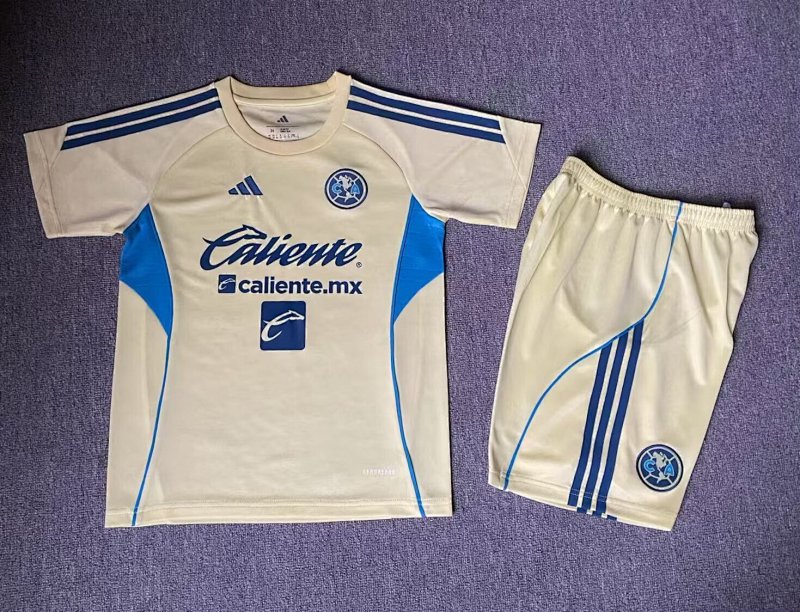 Niño_Kids Club America Training Soccer Uniform 26 27-bosheng